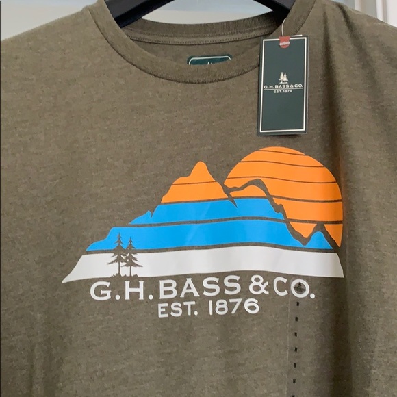 G.H. Bass Co Fishing Casual T-Shirt Tee - Picture 3 of 4
